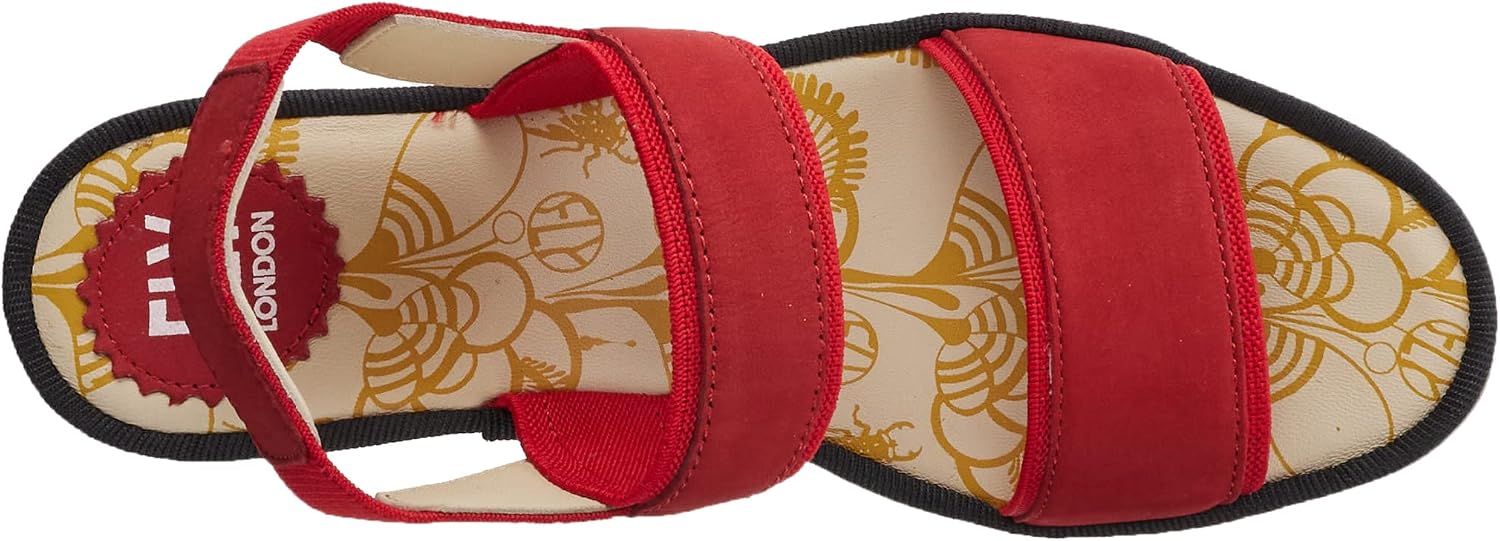 Detalle de Fly London Damen Yaco416fly Sandale – Komfort trifft Alltagslook
