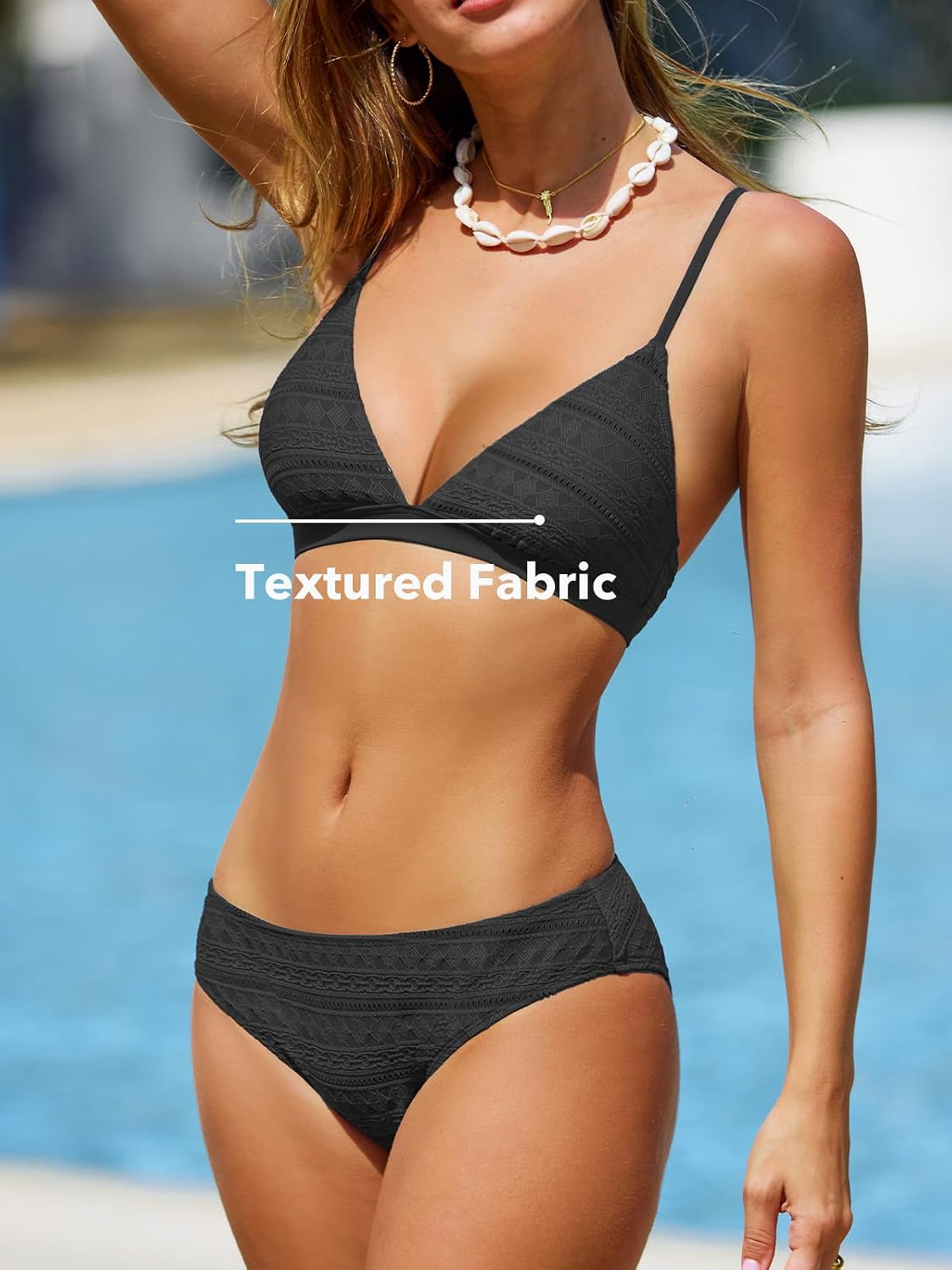 Thumbnail 2 de CUPSHE Bikini Set Triangel mit V-Ausschnitt