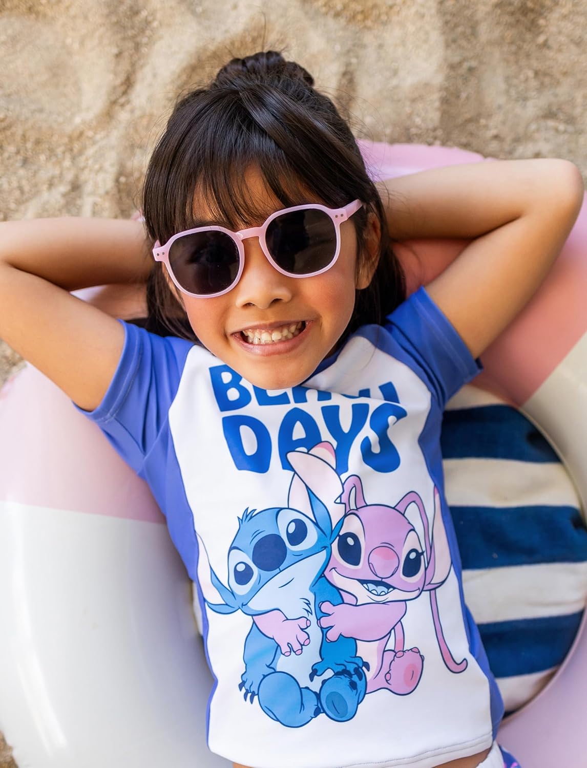 Detalle de Disney Frozen Elsa Two-Piece UPF 50+ Quick-Dry Rash Guard Swim Set for Girls