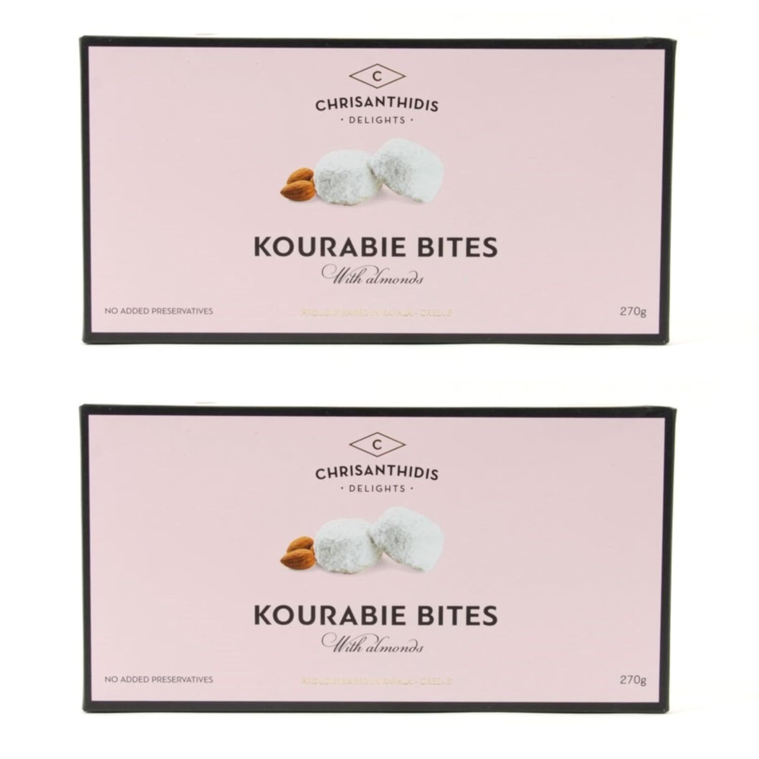 Detalle de Kourabie Buttergebäck mit Mandeln & Chios Mastix (270 g, 2er Pack)