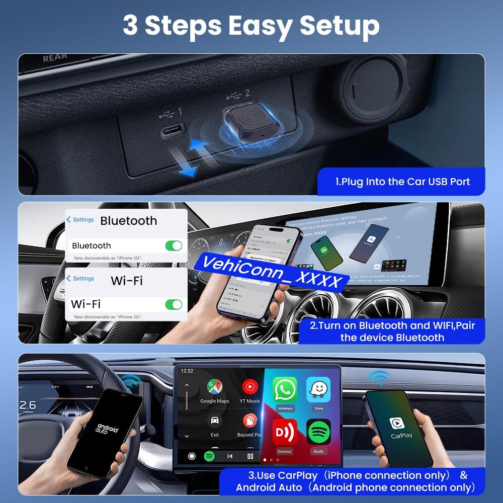 Thumbnail 6 de Carlinkit MINI-Ultra Adapter: Wireless CarPlay & Android Auto, USB-A/USB-C