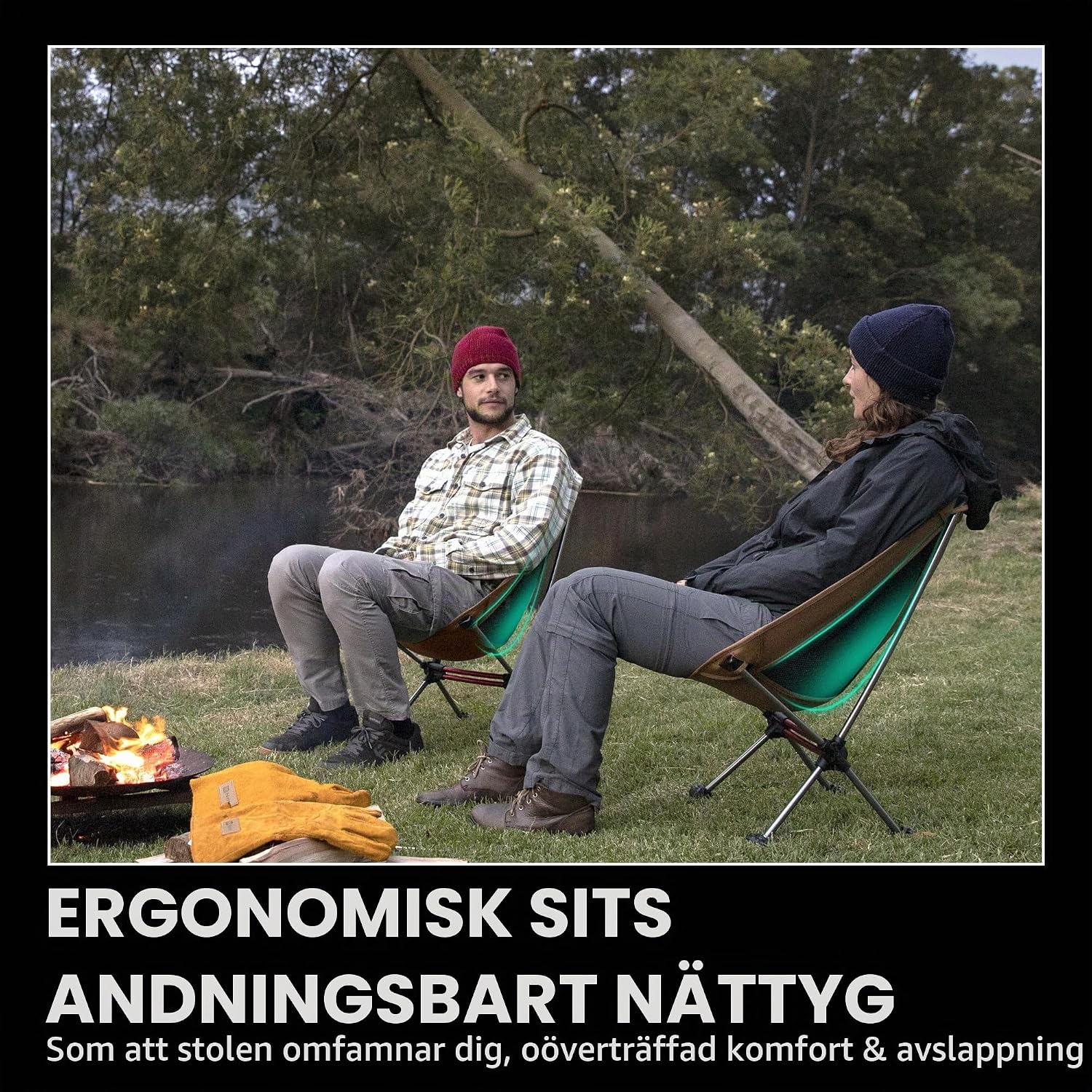 Thumbnail 6 de Naturehike YL08 hopfällbar campingstol, gul S med aluminiumram och 600D Oxfordtyg
