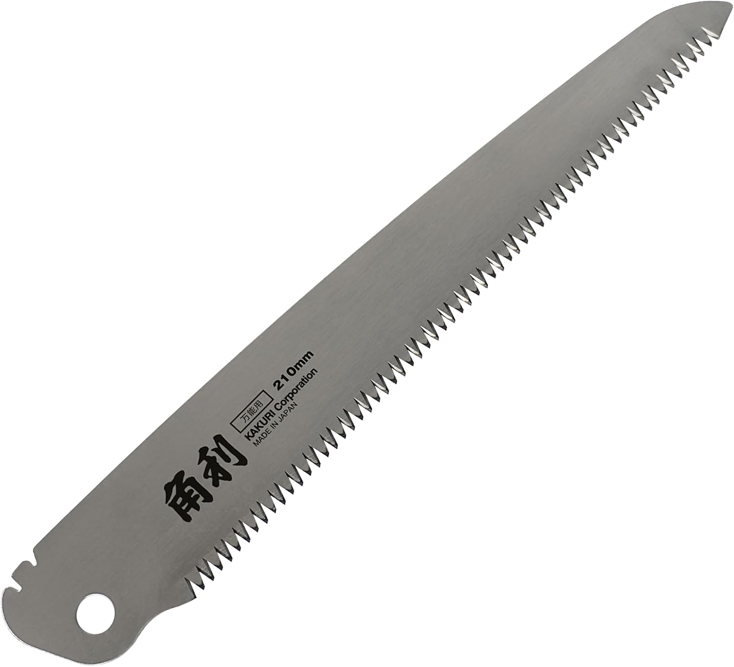 Detalle 1 de 角利産業 折込鋸 粗大ごみ解体用 刃渡り210mm、黒刃・替刃式・2段階角度切替