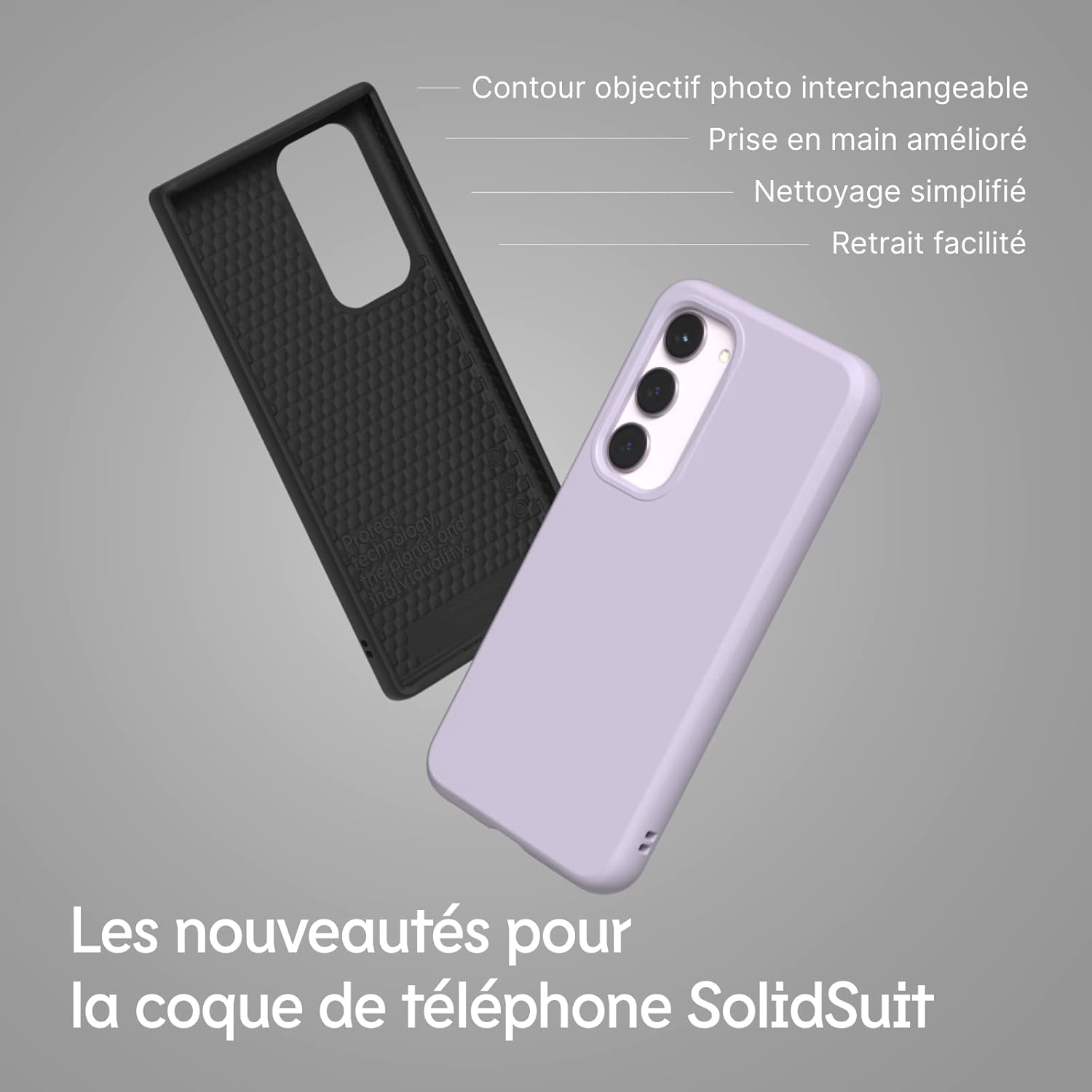 Thumbnail 4 de RhinoShield SolidSuit pour Galaxy A54 : coque fine fibre de carbone, protection anti-chocs et finition mate