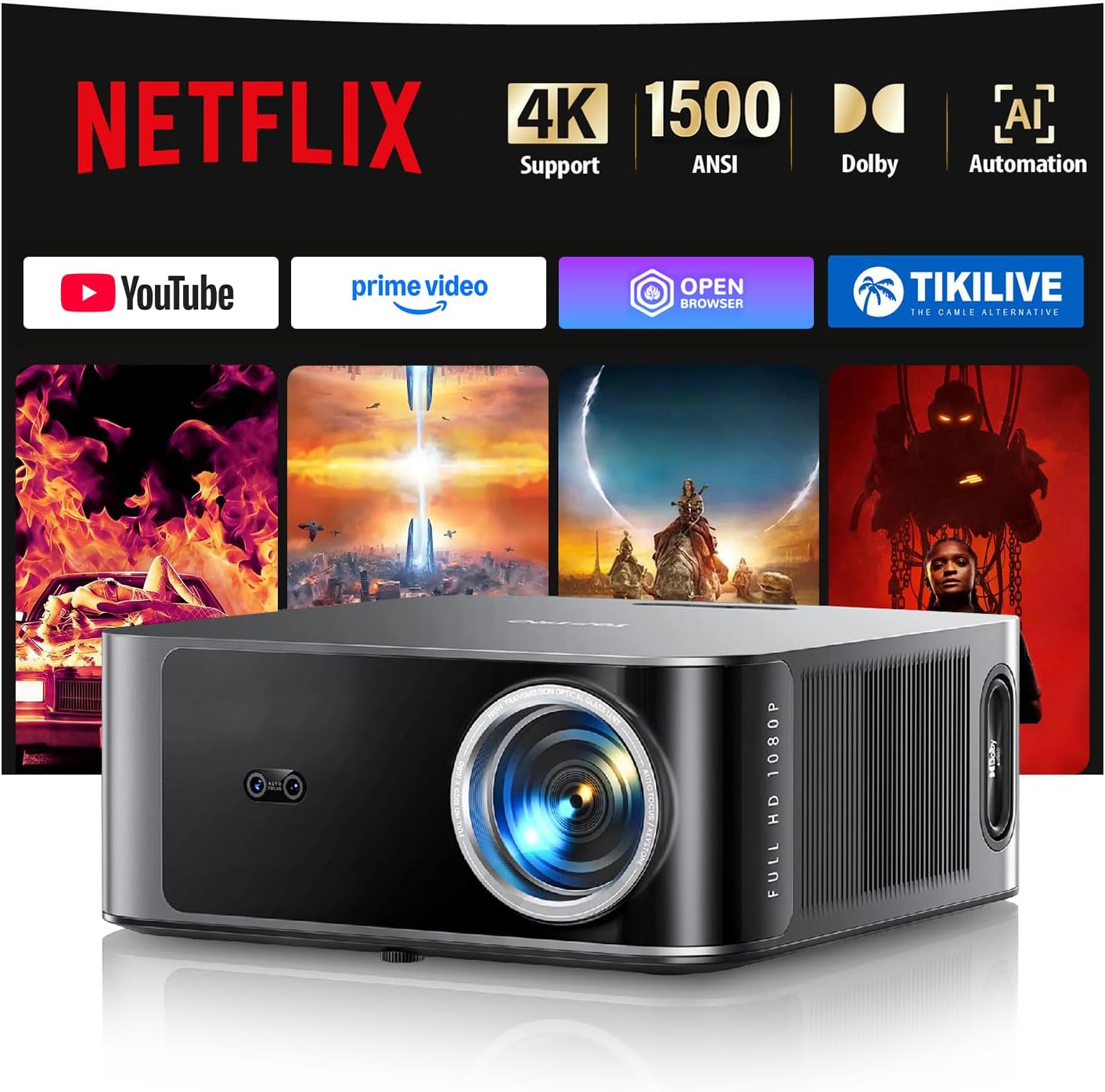 Detalle de Beamer Toptro 1200 ANSI 4K