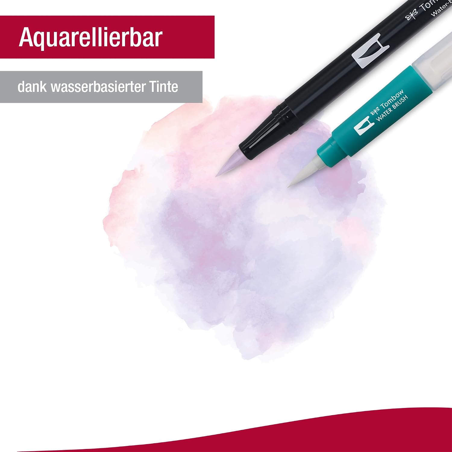 Detalle 2 de Tombow ABT-6P-6 feutre pinceau à eau 6 gris