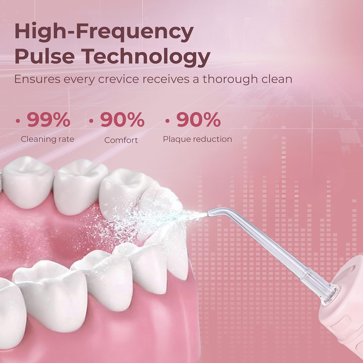 Thumbnail 1 de BarberBoss Travel Oral Irrigator (QR-7113, Pink): Cordless USB-C Water Flosser for Travel