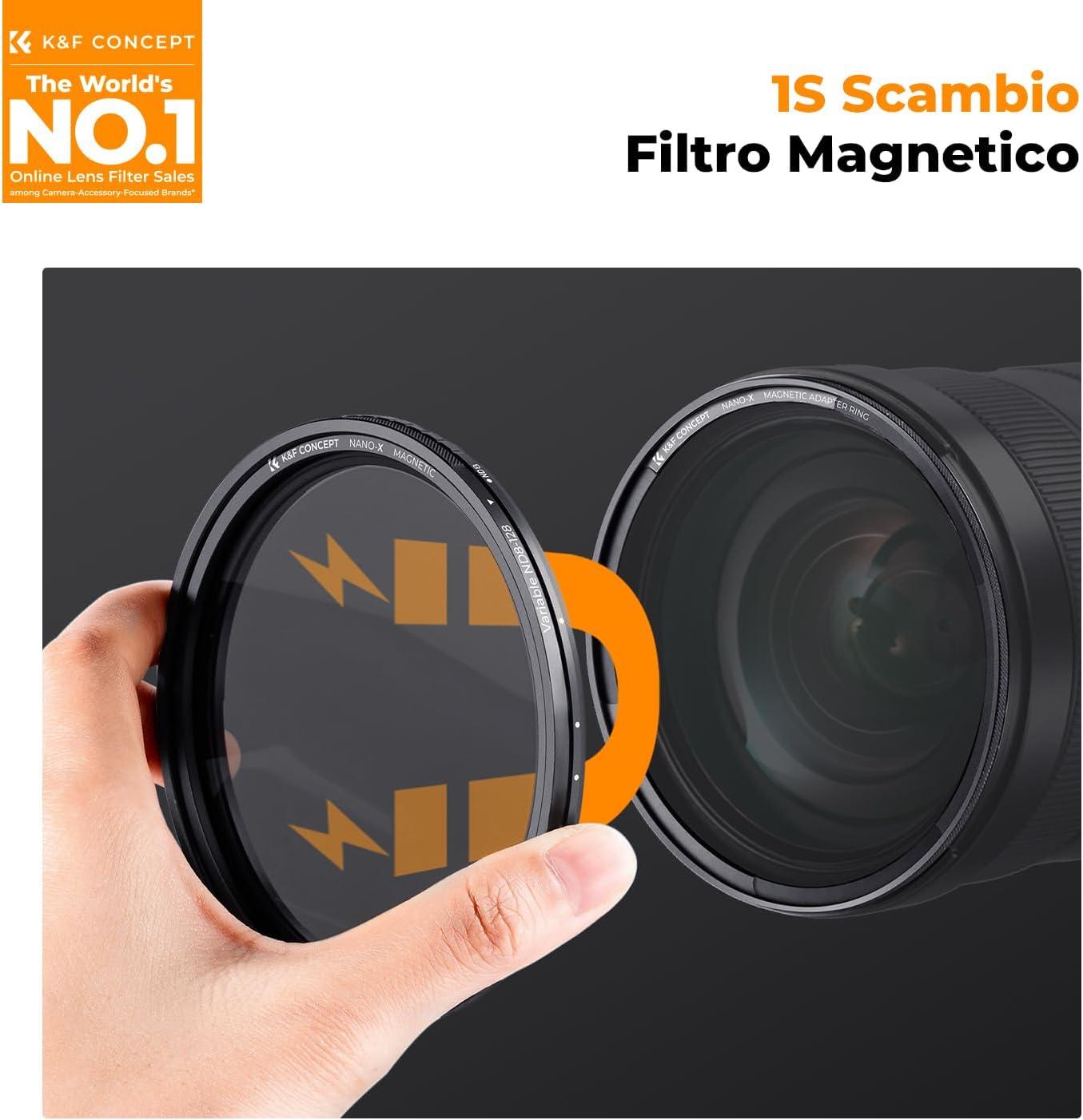 Detalle de K&F Concept filtro ND variabile 67mm Nano-X