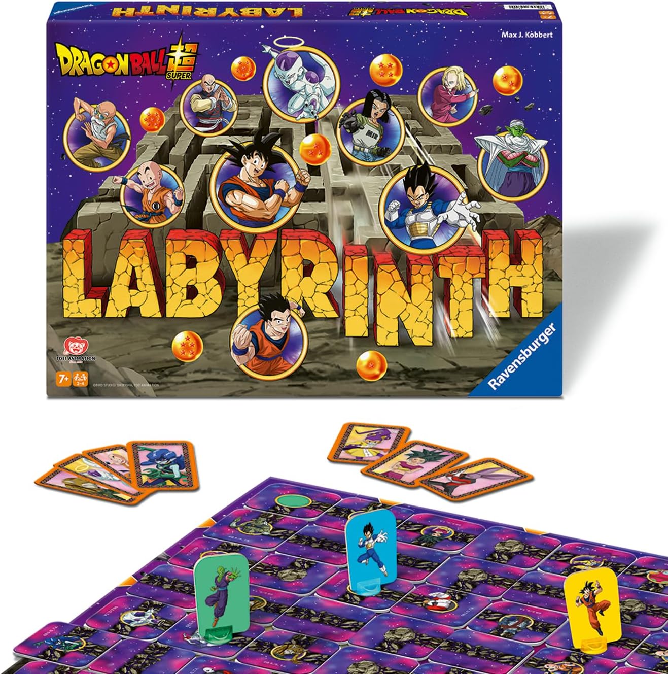 Detalle de Ravensburger 24740 Dragon Ball Super Labyrinth – Spiel für 2–4 Spieler, ab 7 Jahren