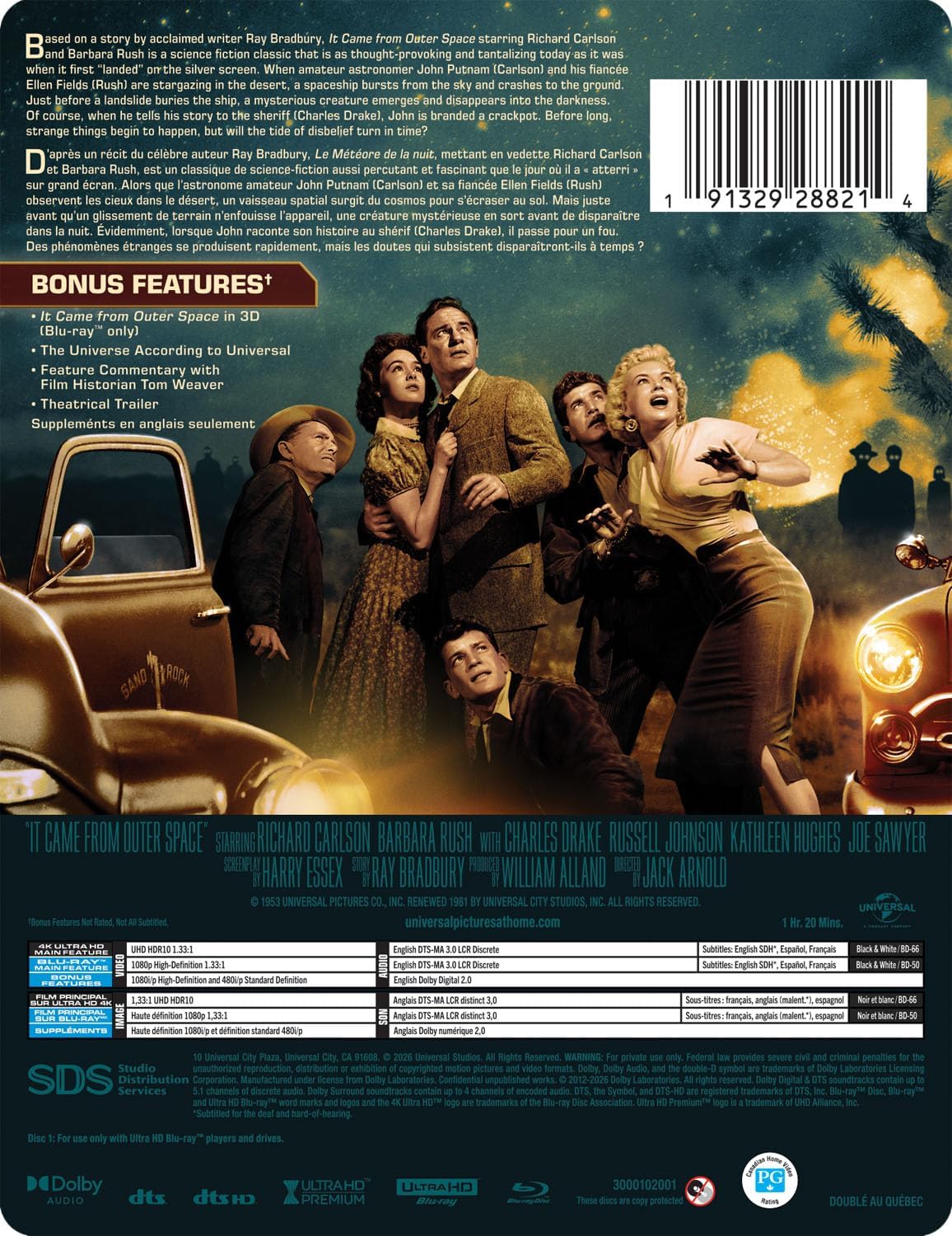 Detalle de It Came from Outer Space Limited Edition Steelbook, 4K UHD + Blu-ray