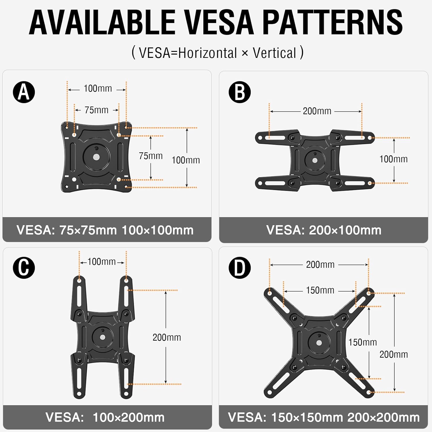 Thumbnail 5 de ELIVED Full Motion TV Mount 14-42 in