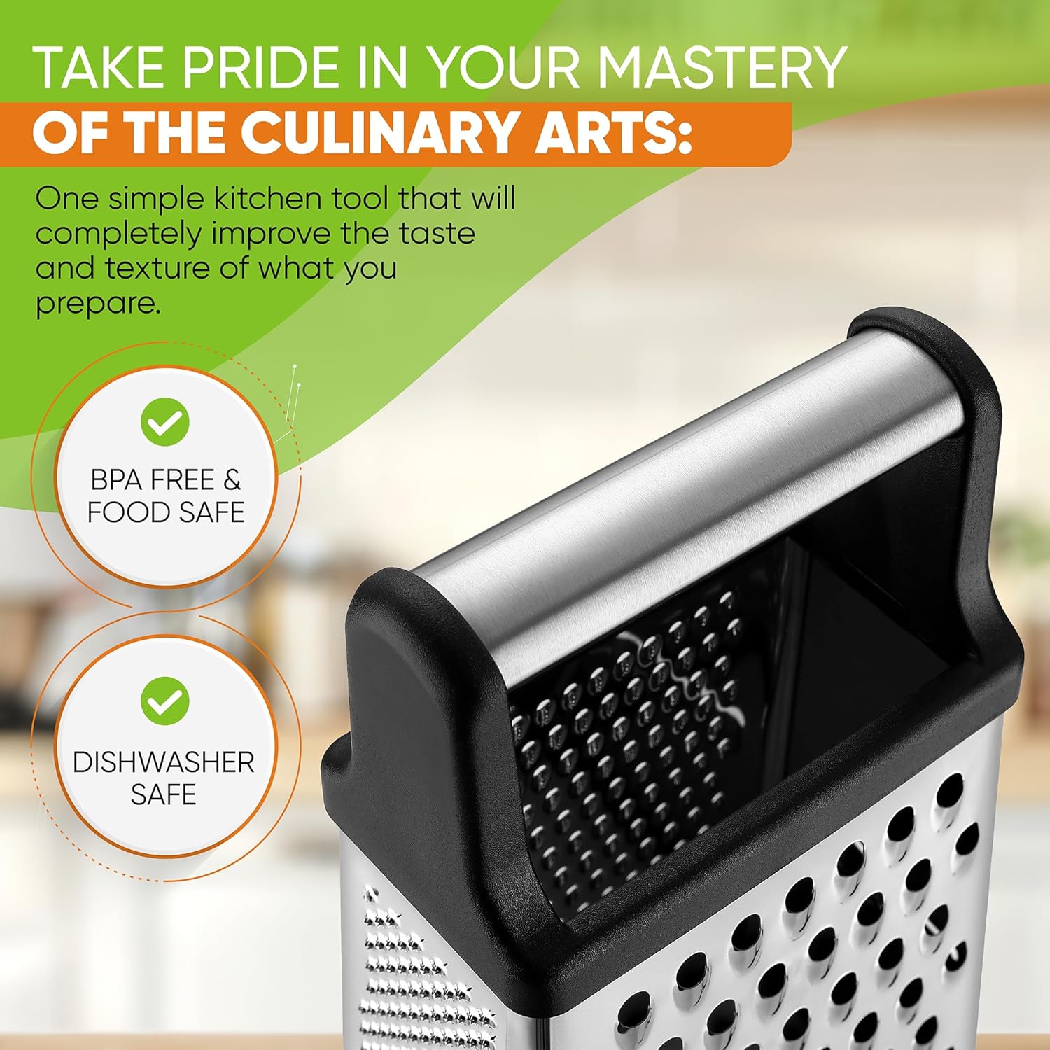 Thumbnail 4 de Spring Chef Cheese Grater 4-Sided 🧀