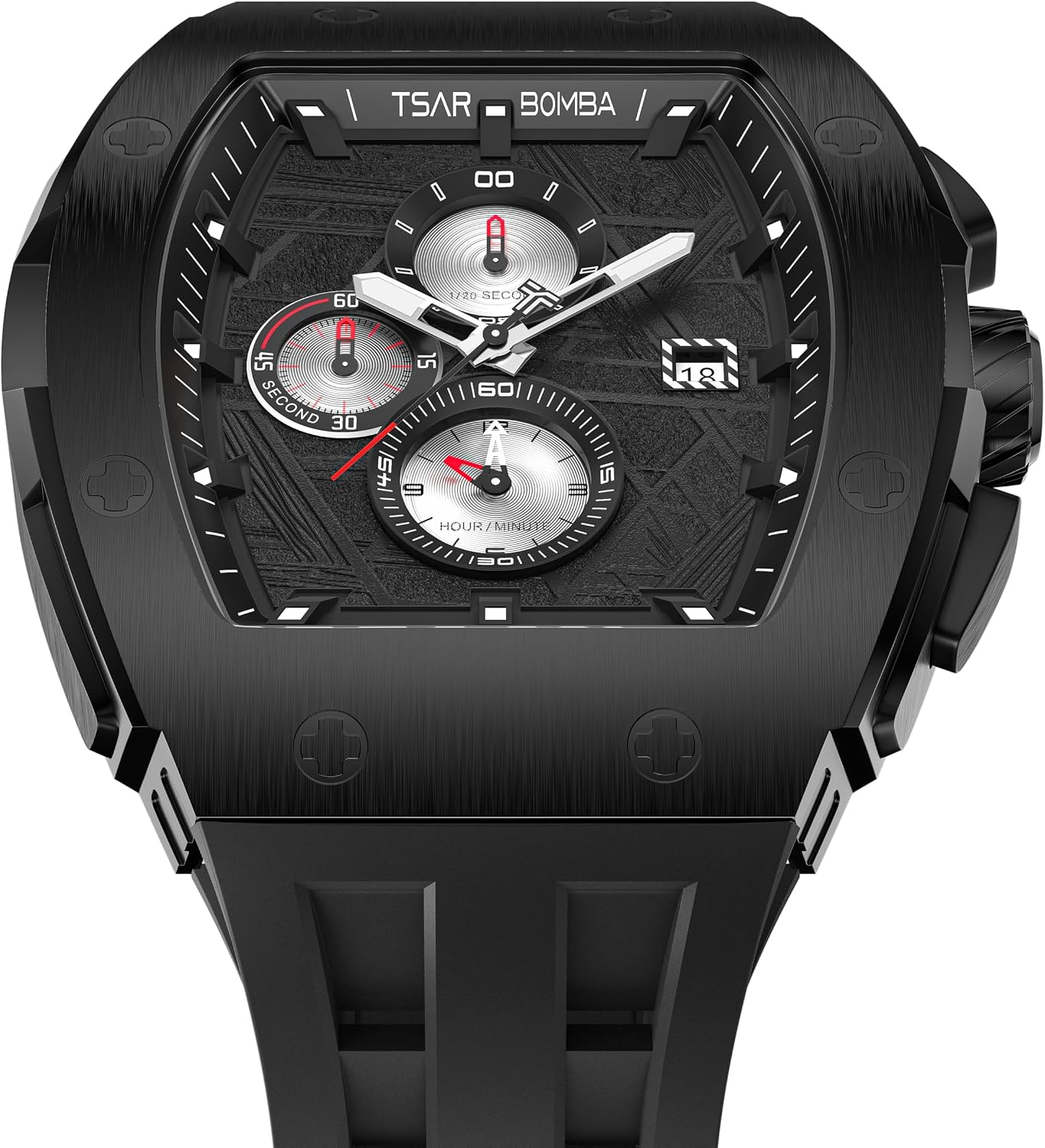 Thumbnail 6 de TSAR BOMBA Orologio Uomo Tonneau Design
