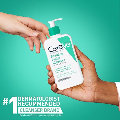 Detalle de CeraVe Foaming Facial Cleanser for Oily Skin (16 fl oz)