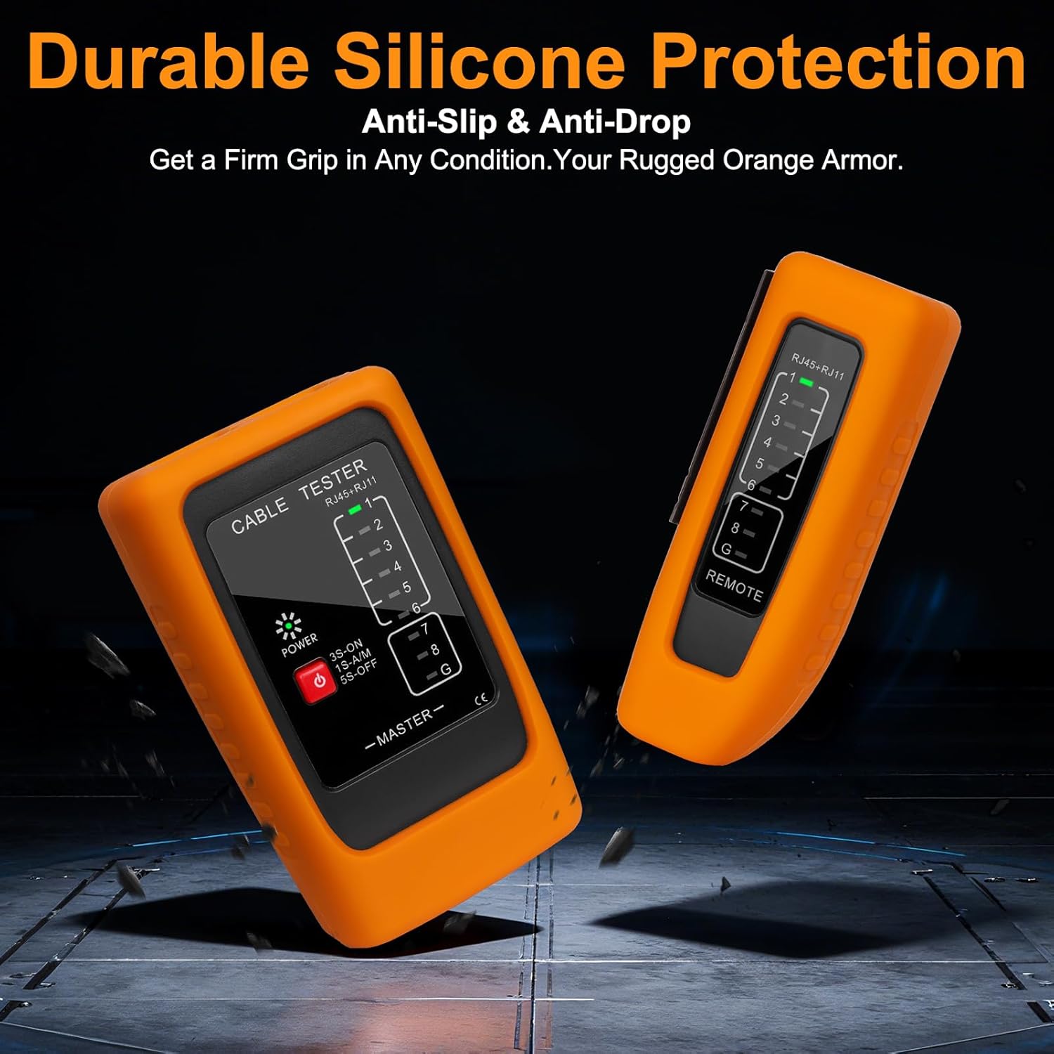 Thumbnail 3 de Hiija Netzwerkkabel-Tester RJ11/RJ45 & ISDN mit PoE (bis 300 m) für CAT6/7/8