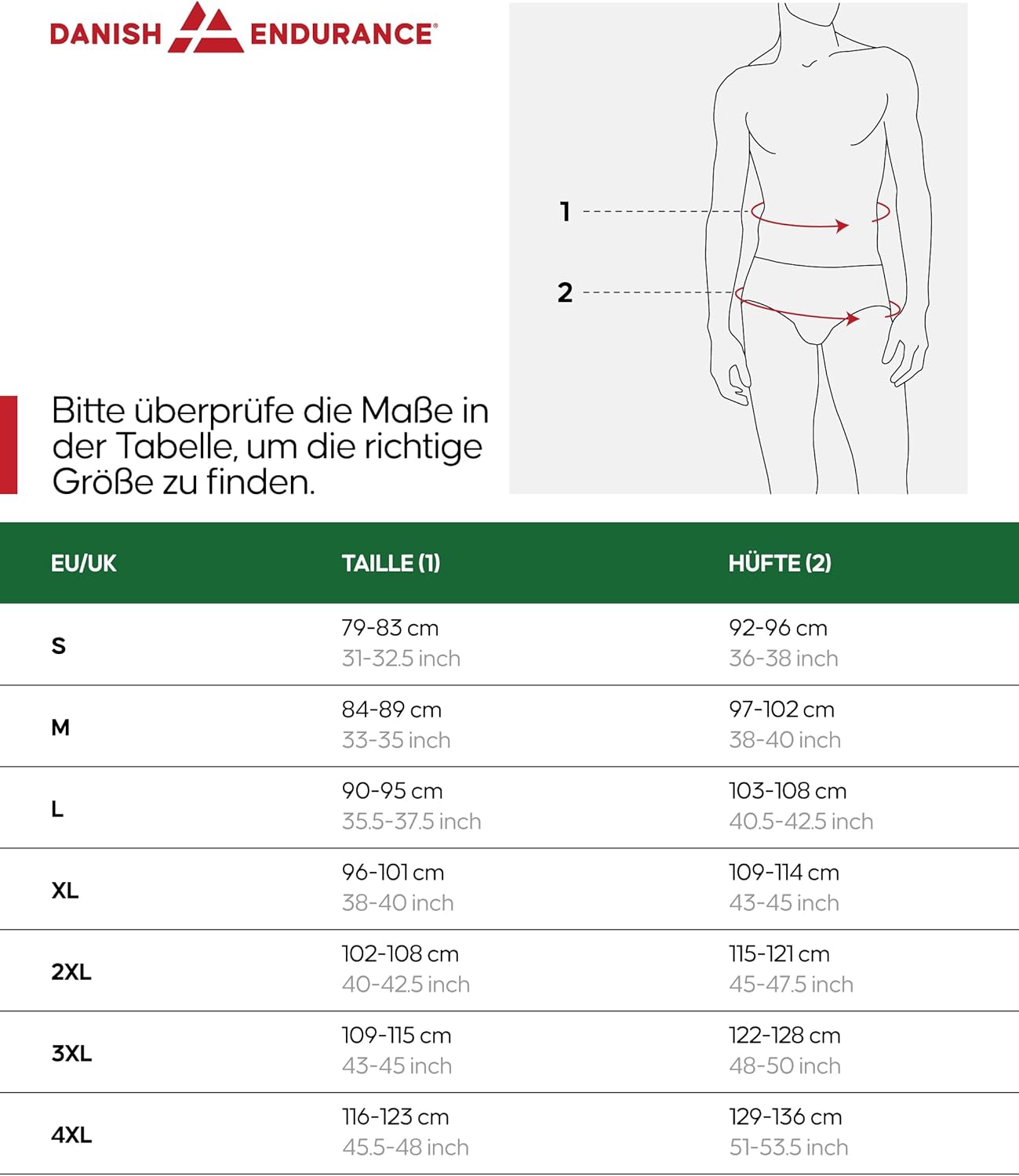 Detalle 2 de DANISH ENDURANCE 3er Pack Bambus Boxershorts Herren – ultraleicht, atmungsaktiv und etikettfrei