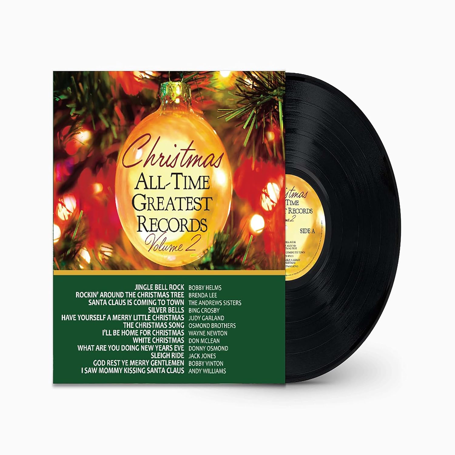 Detalle de Christmas All-Time Greatest Re Vinyl Record, Classic Holiday Song Compilation