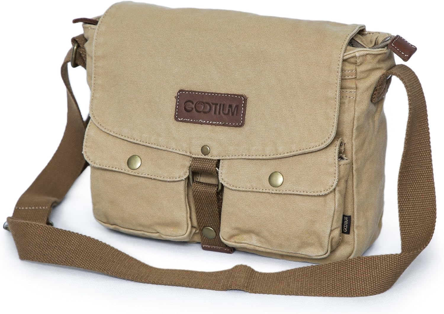 Thumbnail 4 de GOOTIUM 30624 Vintage Canvas Messenger Bag (Men’s Shoulder Bag)
