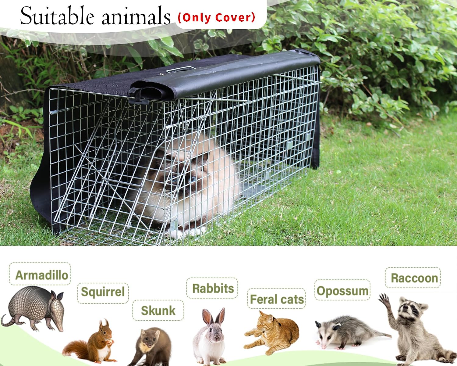 Detalle de Animal Trap Cage Cover, 600D Oxford Fabric