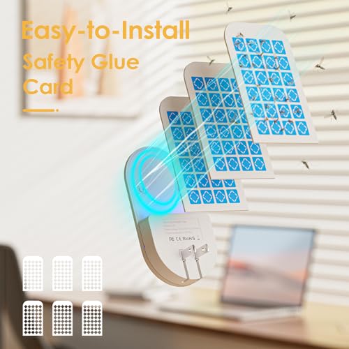 Detalle de TIENBE Flying Insect Trap 2-in-1 Indoor Plug-in: Fruit Fly, Mosquito, and Night Light