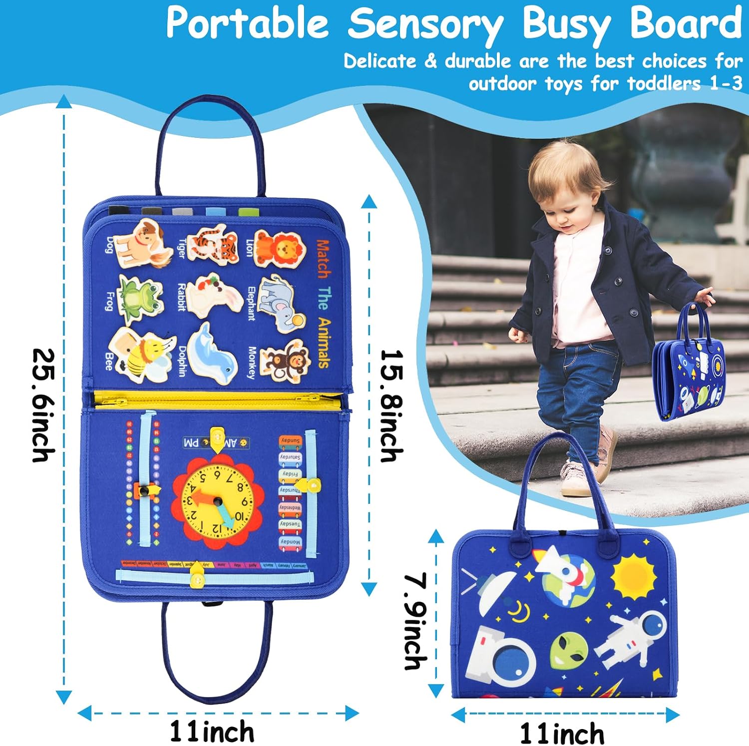 Thumbnail 6 de SaFeli Montessori Toddler Busy Board