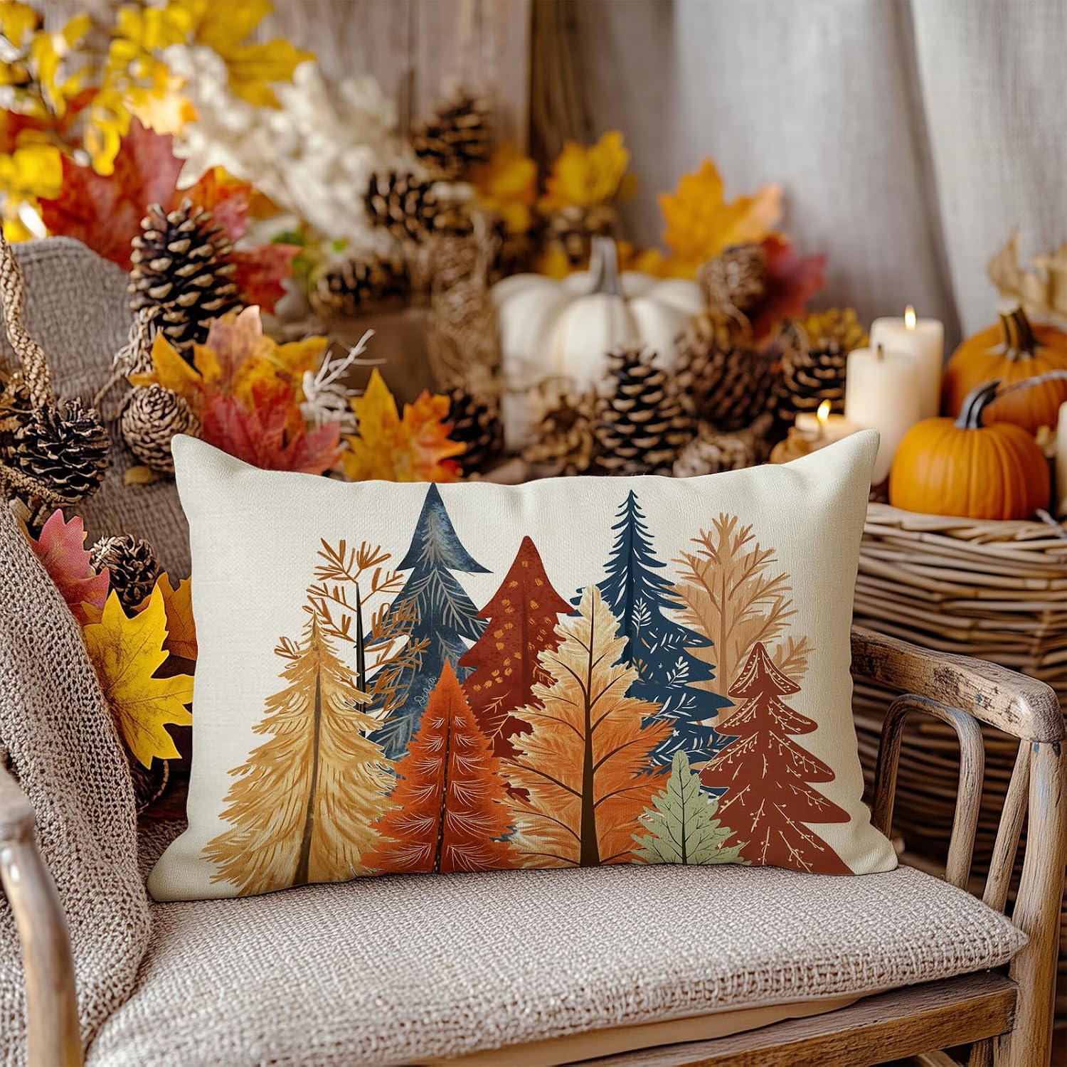 Thumbnail 1 de AACORS Fall Pillow Cover, 12 x 20 Inch