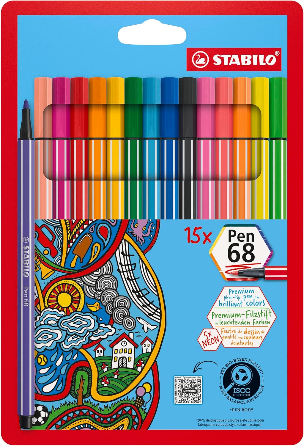 Thumbnail 6 de STABILO Pen 68 Pastellove Set - Pennarelli Premium da 15 colori assortiti