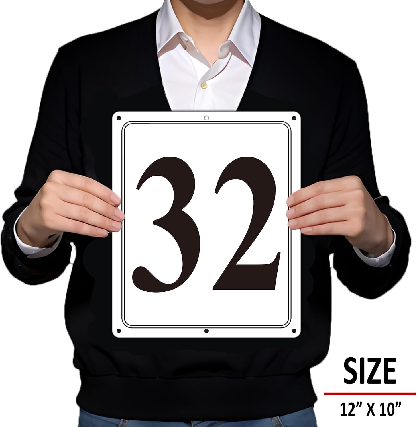 Thumbnail 2 de i-CowFun Aluminum Number Sign 12 x 10 Inches