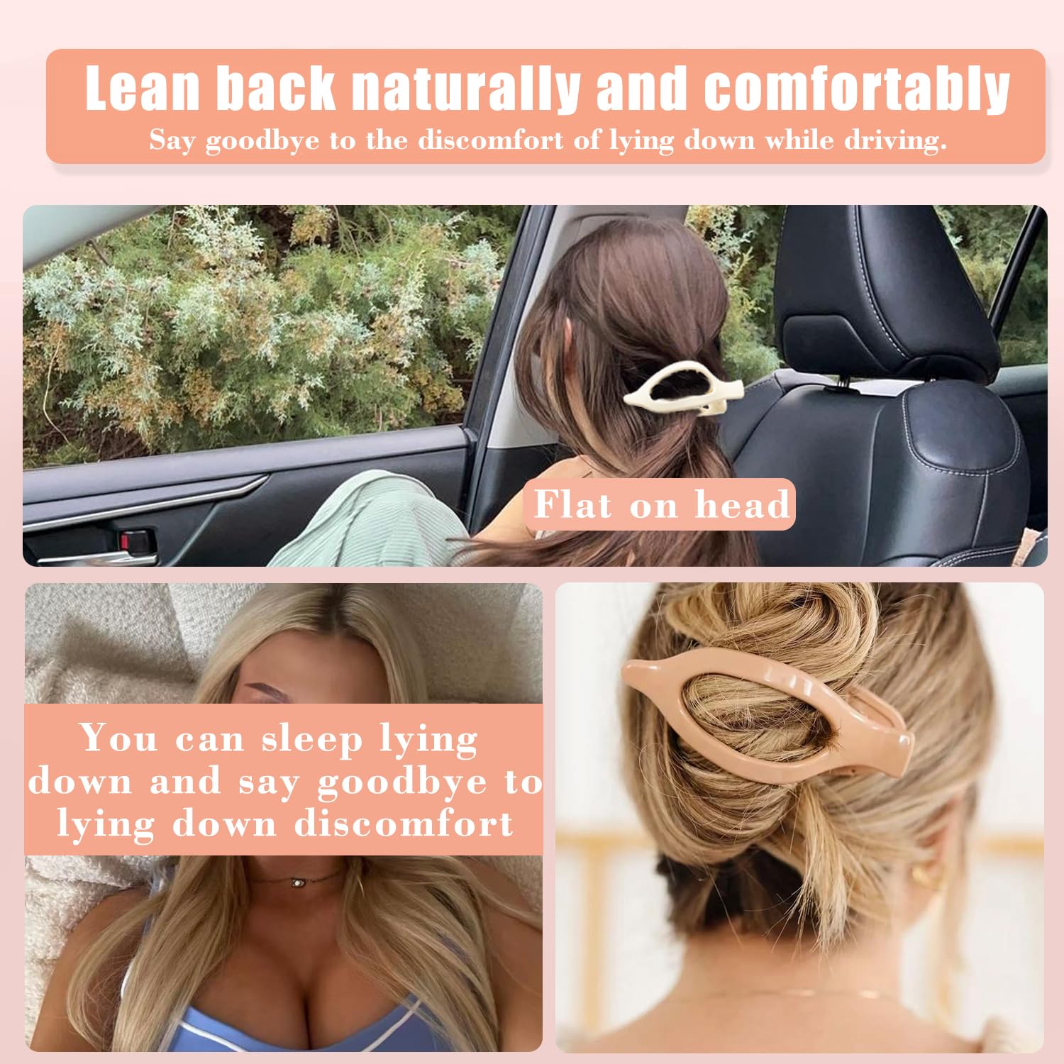 Detalle 2 de Flat Hair Clips 4.7 Inch Matte Set 🎀