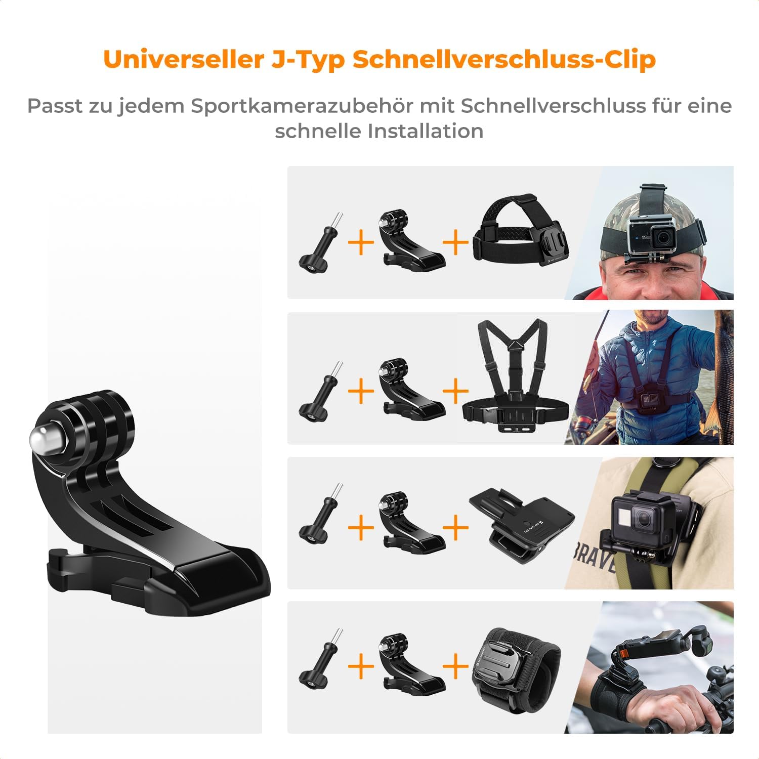 Thumbnail 1 de K&F CONCEPT Action Kamera Zubehör Kit für POV