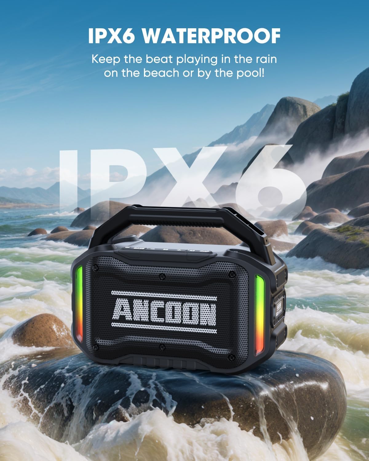 Thumbnail 2 de ANCOON 80W Bluetooth Portable Speaker with Bass