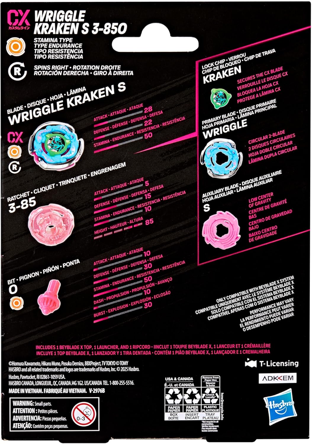 Thumbnail 4 de Hasbro Beyblade X Wriggle Kraken S 3-85O CX Starter Pack