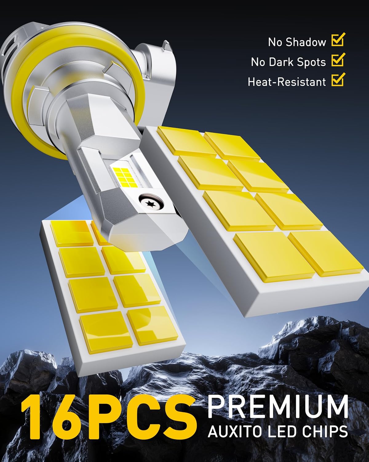 Detalle de AUXITO LED Fog Light Bulbs H11