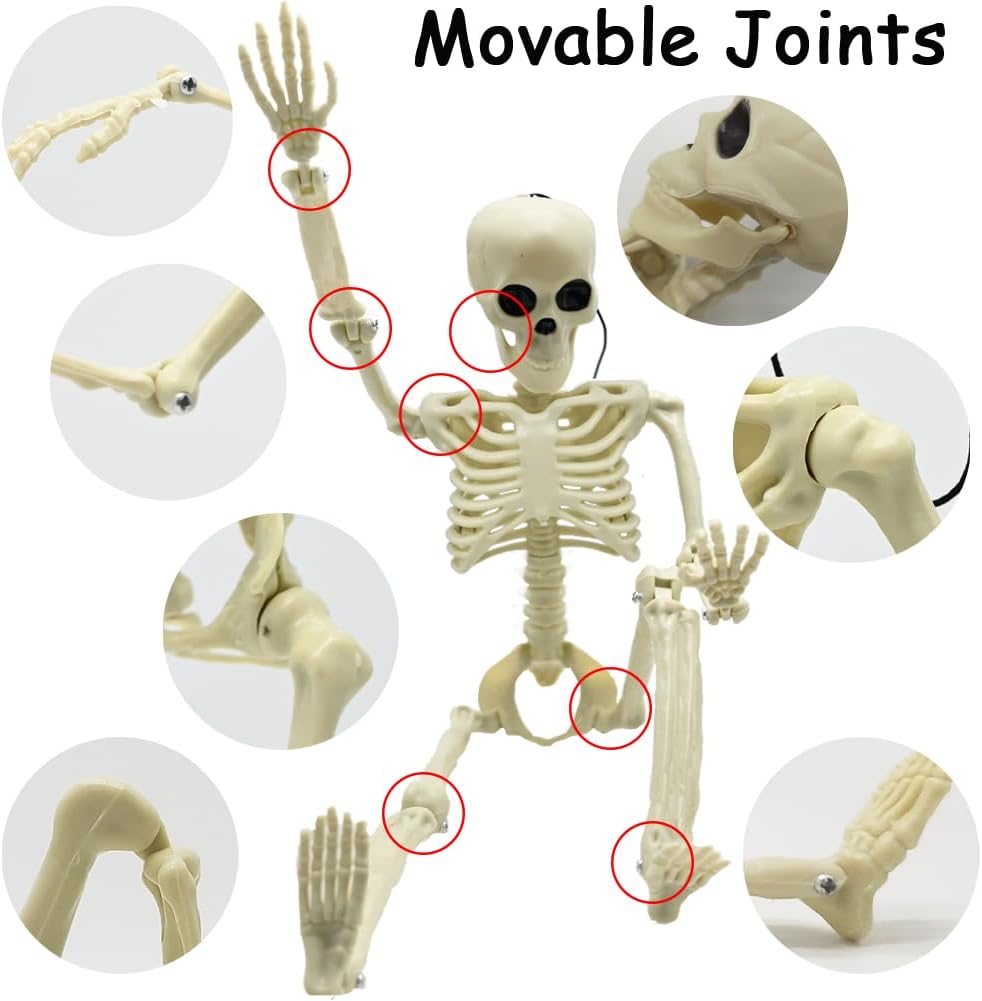 Detalle 2 de Posable Skeleton Decorations, 15.7-Inch