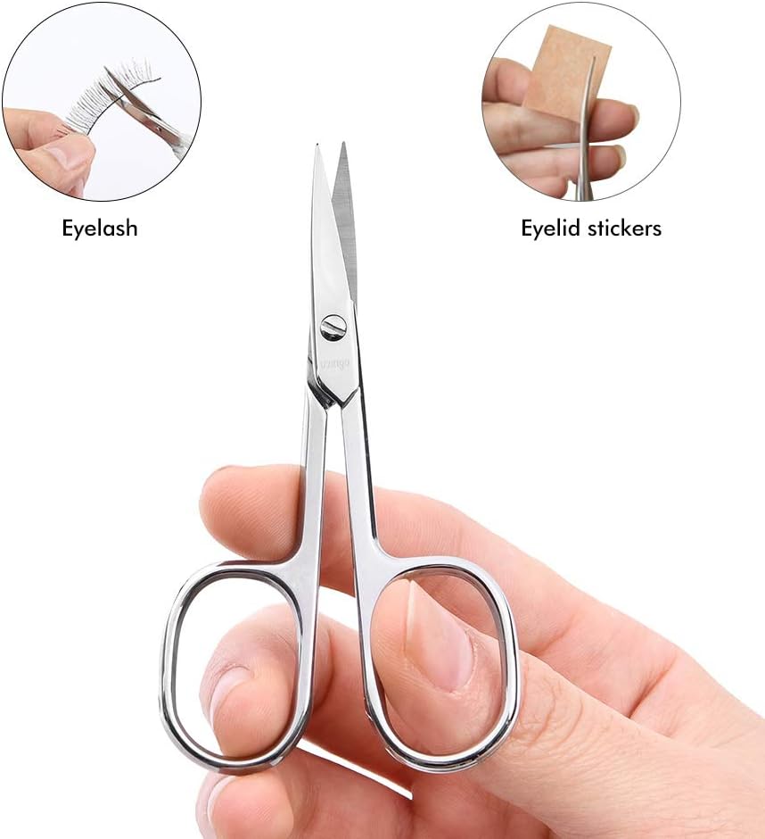 Thumbnail 6 de LIVINGO – Lot de 2 ciseaux professionnels pour barbe et poils de nez, bout arrondi