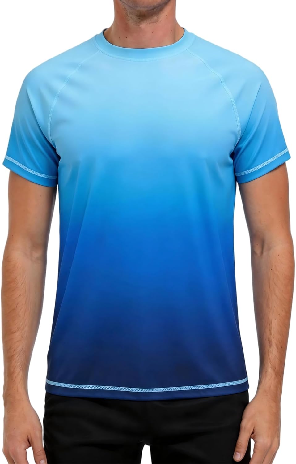 Thumbnail 6 de VAYAGER Herren-Badeshirts Rash Guard UPF 50+ Kurzarm – schnelltrocknend, lockere Passform