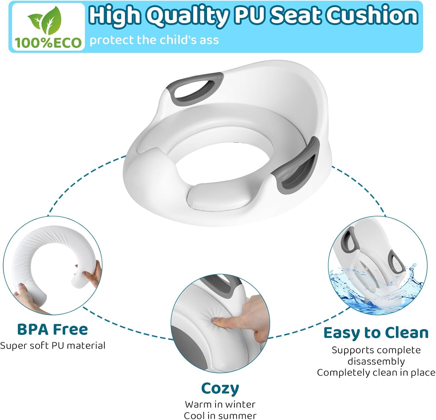 Thumbnail 1 de MAMIZO Toddler Potty Training Seat with Handles 🚽