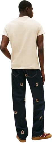 Detalle de Tommy Jeans T‑Shirt da Uomo Tjm XSLIM Jersey Tee Ext DM0DM04411 S/S – Beige XS