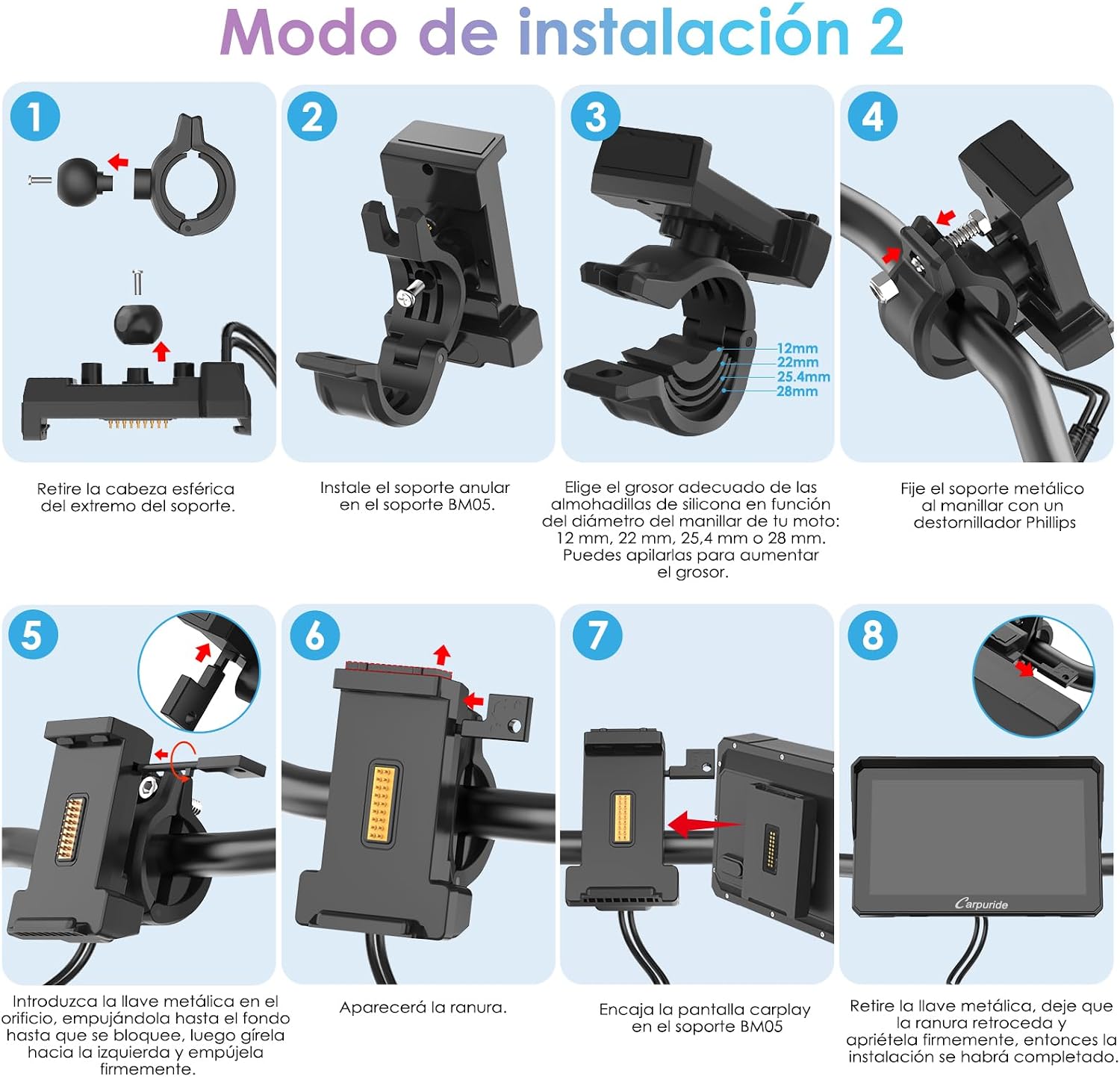 Thumbnail 3 de CARPURIDE W702S Pro CarPlay para moto 7