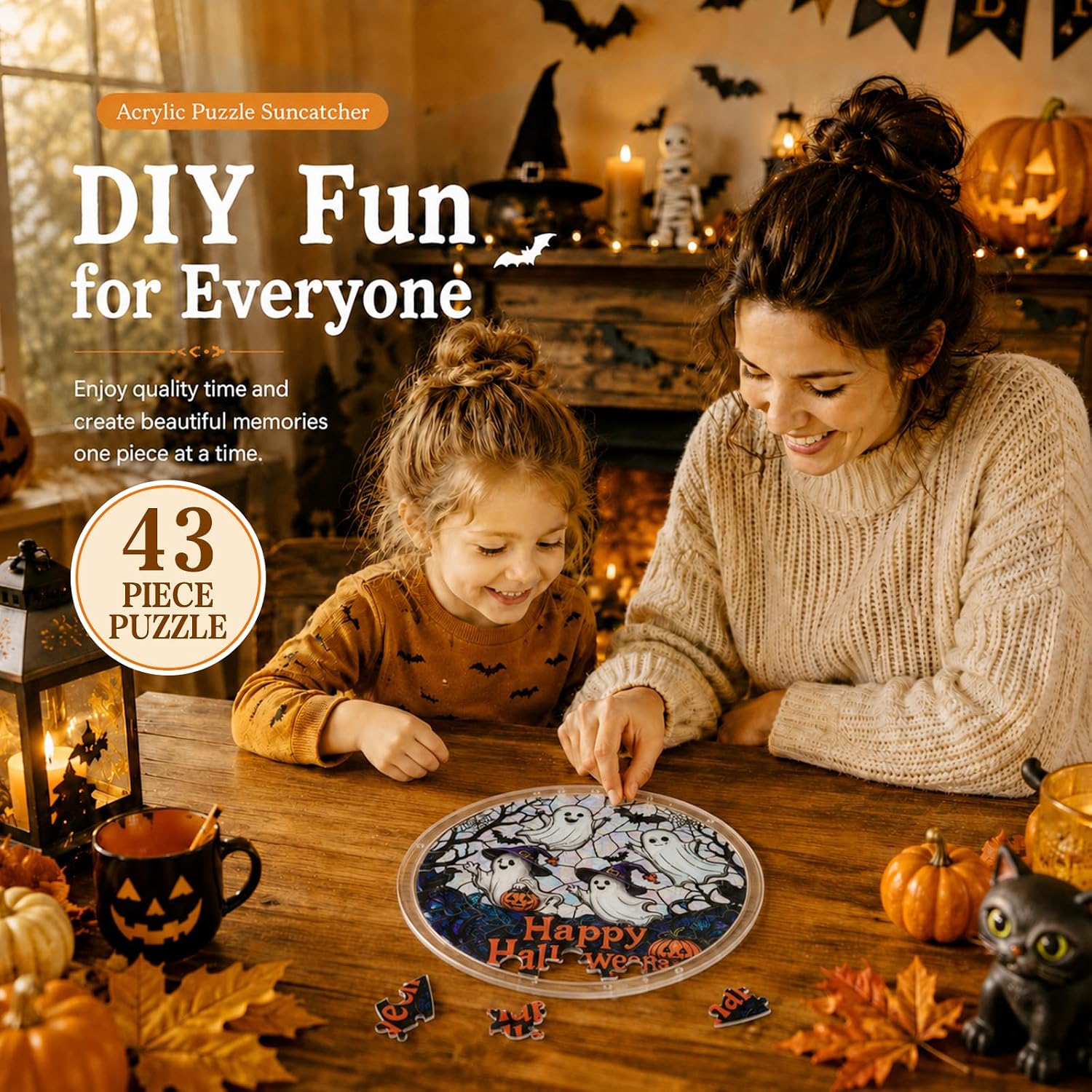 Detalle de Halloween Acrylic Suncatcher, 7.8-Inch