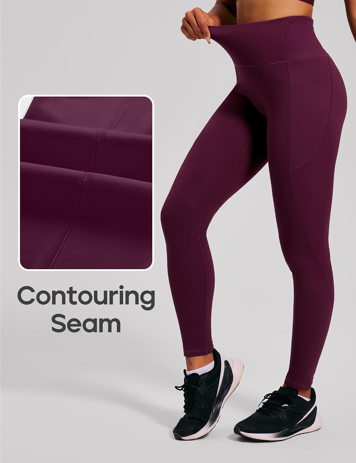 Detalle de Heathyoga Scrunch Butt Leggings with Pockets