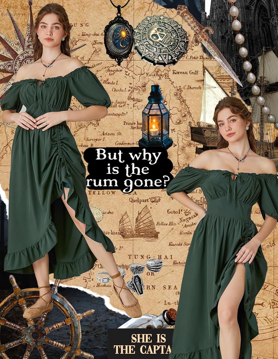 Thumbnail 1 de Scarlet Darkness Renaissance Dress