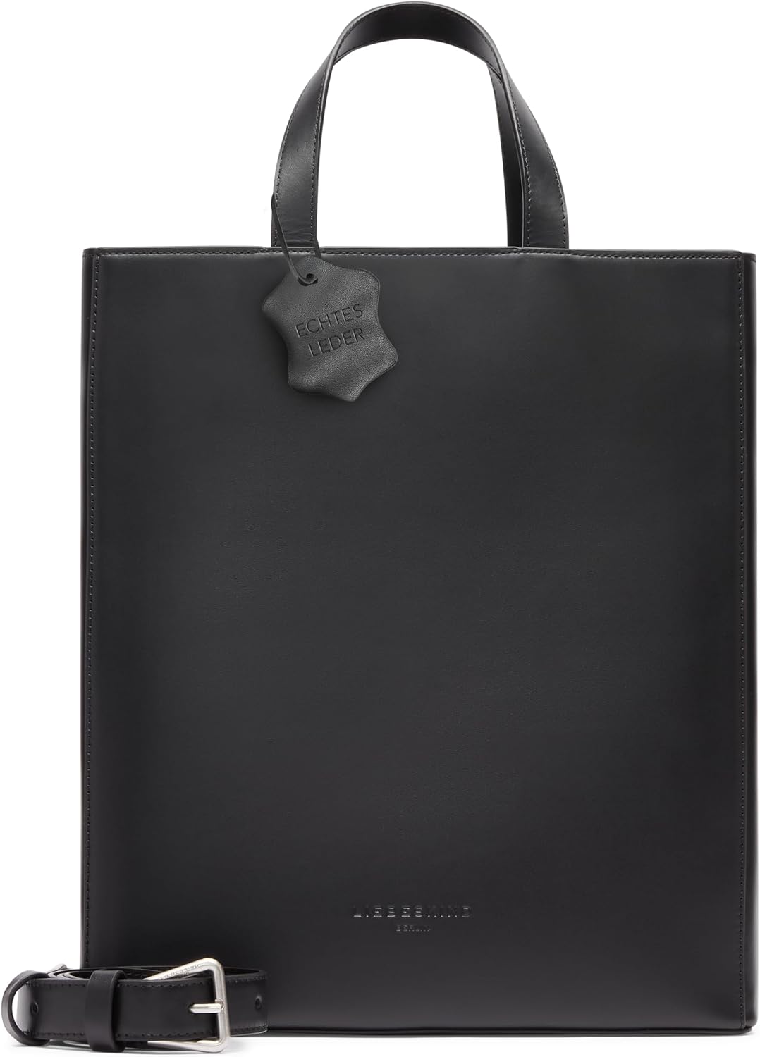 Thumbnail 5 de Liebeskind Berlin Paper Bag M – Tote aus Leder mit Jacquard-Schultergurt