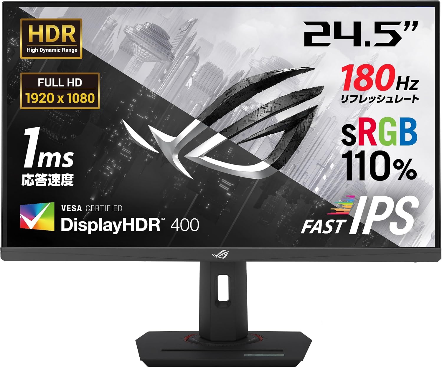 Detalle de ASUS ROG Strix XG259CS-J ゲーミングモニター 24.5インチ FHD Fast IPS 180Hz