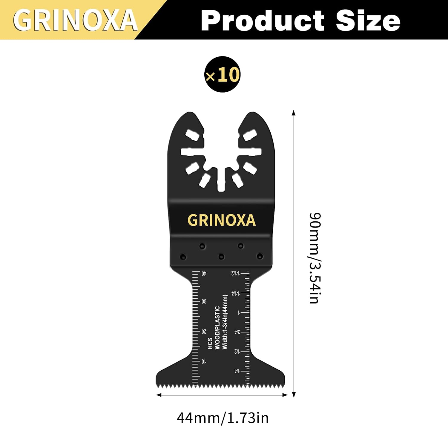 Detalle 2 de GRINOXA Oscillating Tool Blades High-Carbon Steel