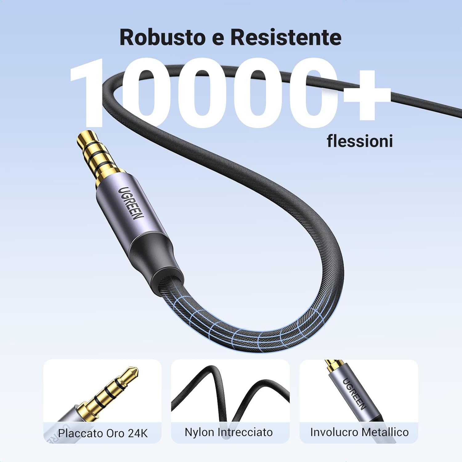 Thumbnail 4 de UGREEN Cavo Jack 3,5mm Microfono 1M