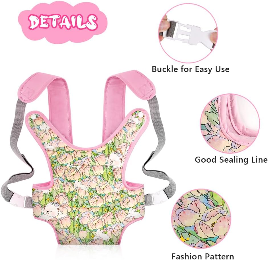 Thumbnail 2 de Aolso Baby Doll Carrier 14"–18" Pink Flower