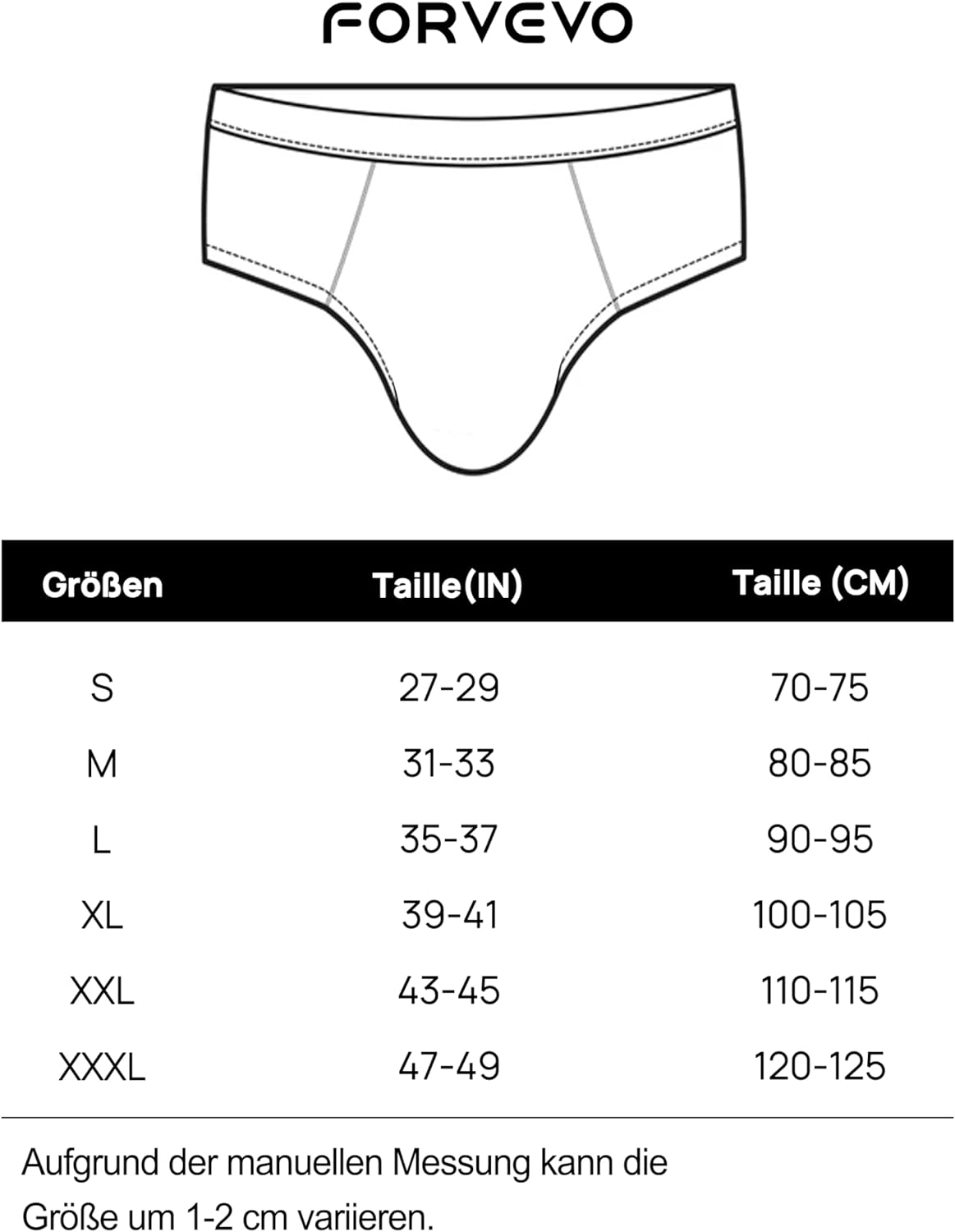 Thumbnail 5 de FORVEVO 7er Pack Herrenunterhosen Slip aus Baumwolle – atmungsaktiv, komfortabel & langlebig (Größen M–3XL)