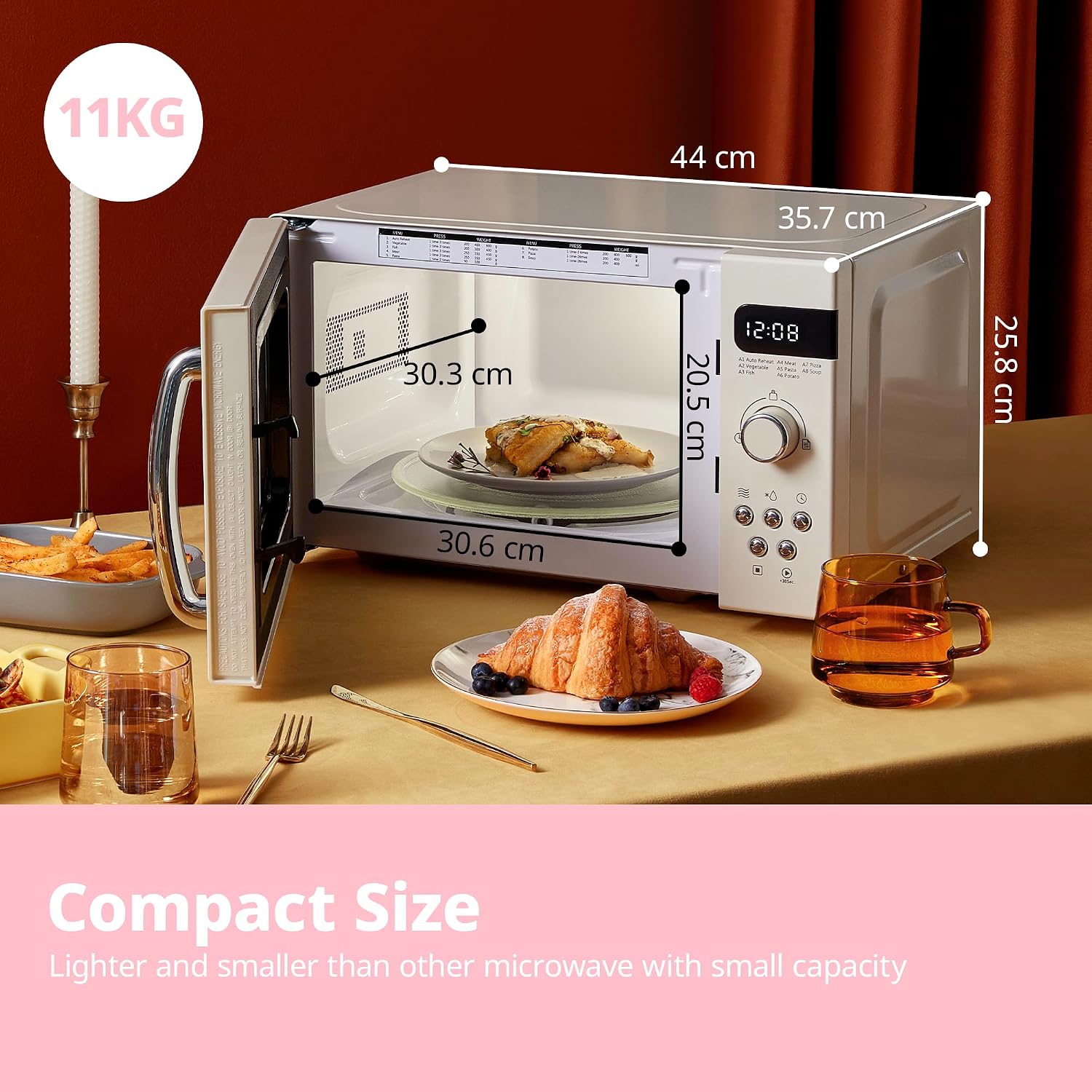 Thumbnail 5 de COMFEE' CM-M202RAF 800W Retro Microwave