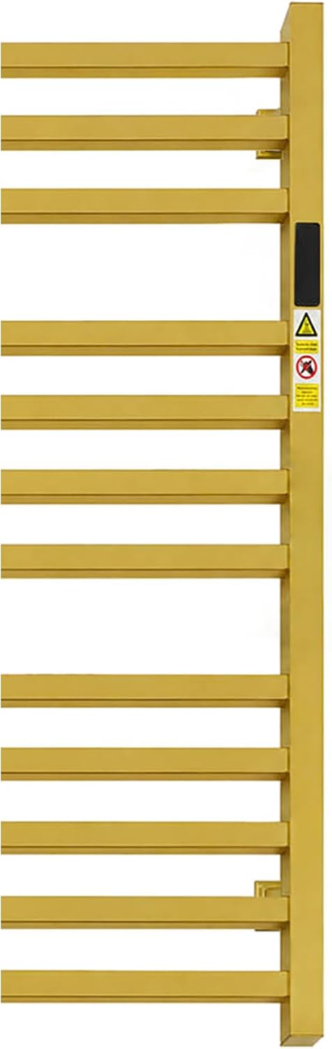 Detalle de WMHYLYH-168 Gold Heated Towel Rack, 5-Bar Stainless Steel with Timer